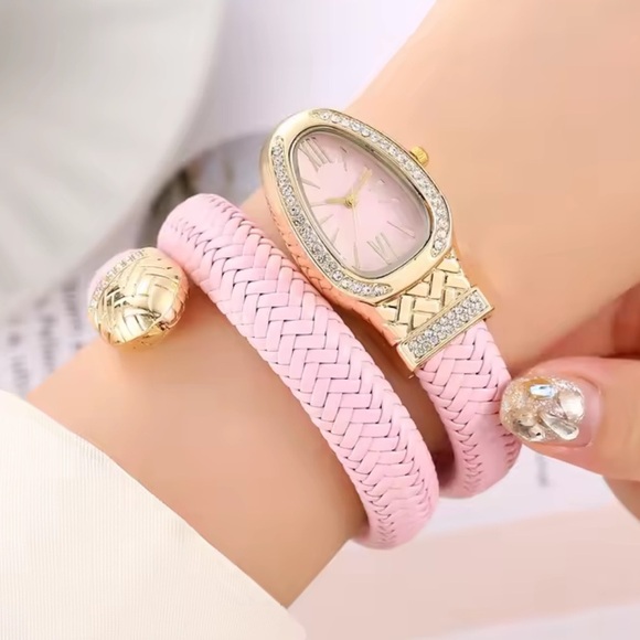 Serpenti Pink Gold Braided Snake Wrap Women's Watch - Picture 5 of 6